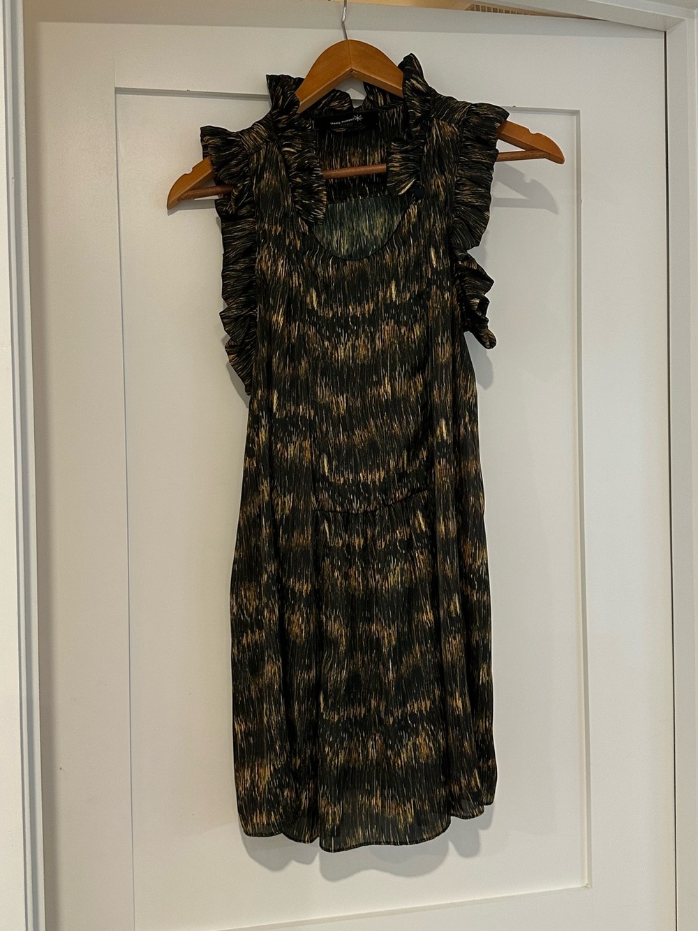 Isabel Marant Ruffle Collar Mini Dress